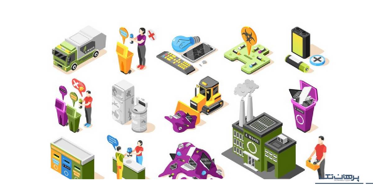 مراحل بازیافت باتری موبایل