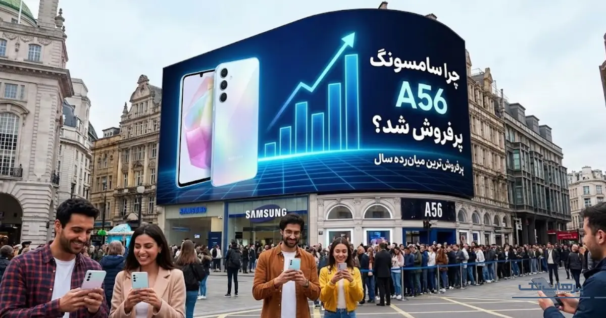 چرا سامسونگ a56 پرفروش شد؟