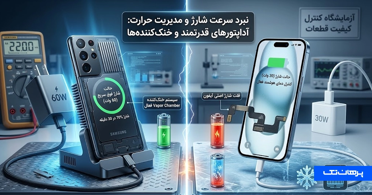 سرعت شارژ و مدیریت حرارت
